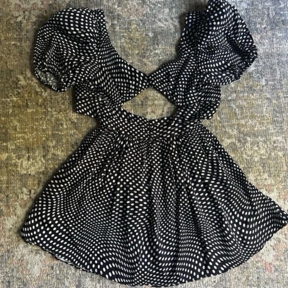 For Love & Lemons Anya Puff Sleeve Mini